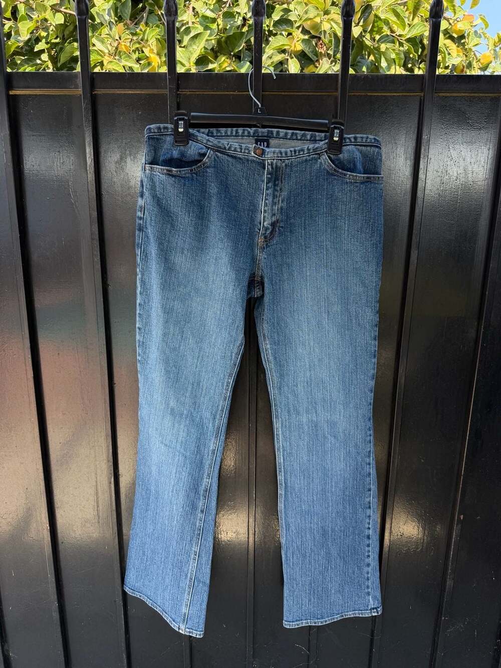 Gap Jeans 12 Blue Denim Zipper Pocket Bootcut Y2K Low Rise